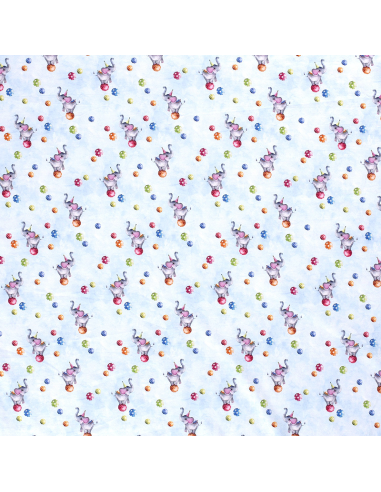 Bomullsjersey Baby Elephants