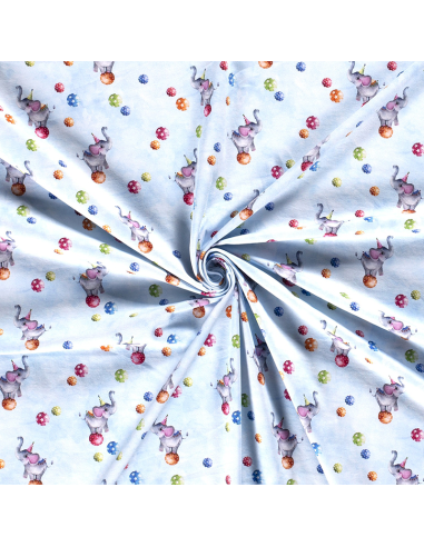 Bomullsjersey Baby Elephants