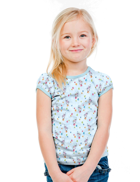 Bomullsjersey Baby Elephants