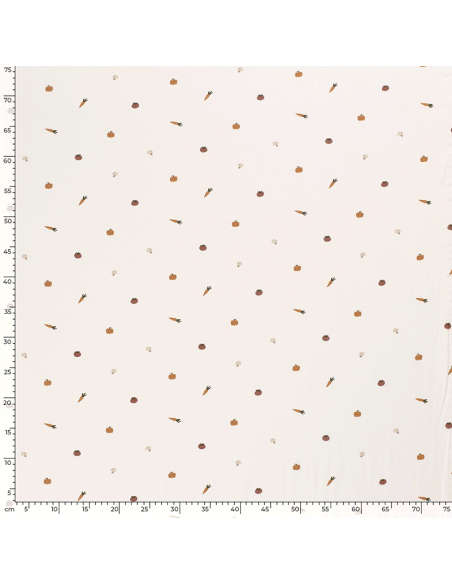 Bomullsjersey Grönsaker