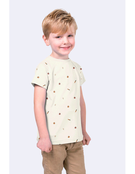 Bomullsjersey Grönsaker