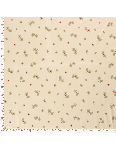 Bomullsjersey Four Leaf Clover