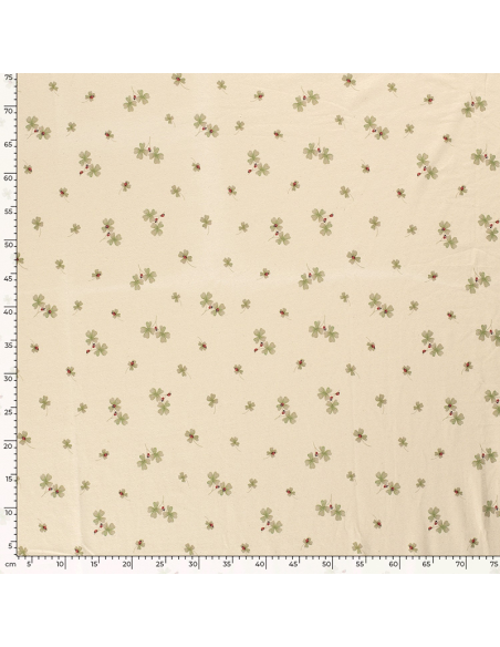 Bomullsjersey Four Leaf Clover