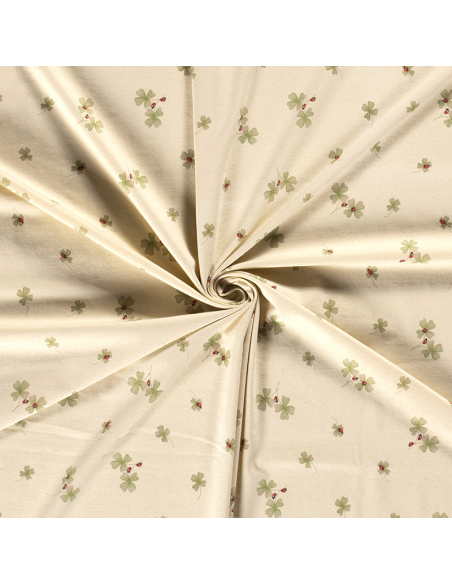 Bomullsjersey Four Leaf Clover