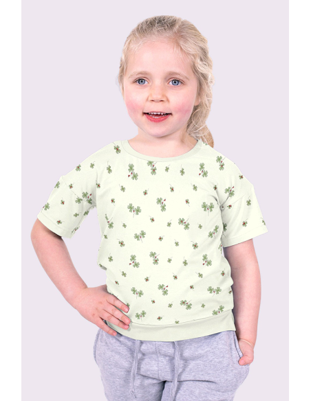 Bomullsjersey Four Leaf Clover