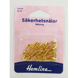 Säkerhetsnålar Mässing 24mm