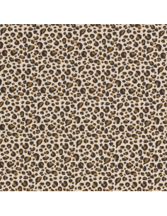 Bomullsjersey Leopard Beige