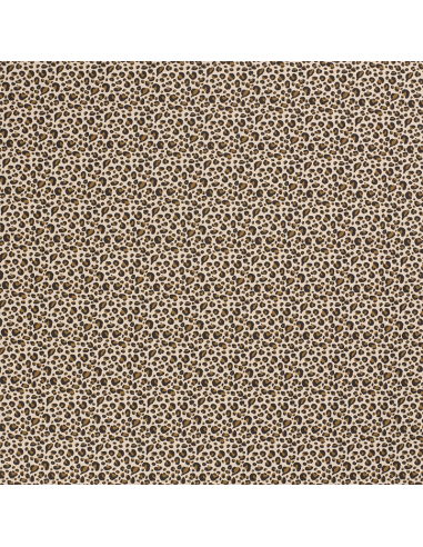 Bomullsjersey Leopard Beige