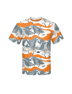 Bomullsjersey Norrland Orange 2