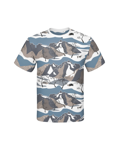 Bomullsjersey Norrland Blå