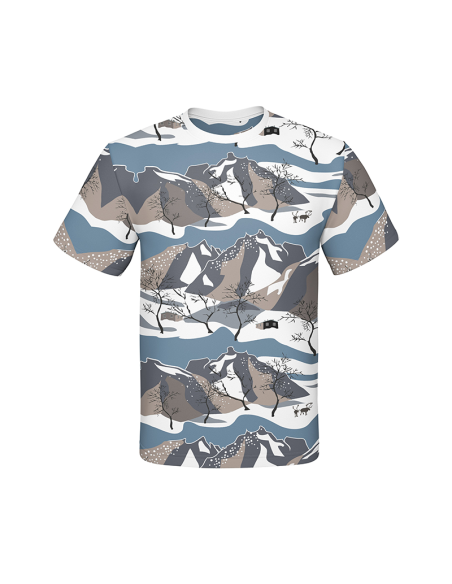 Bomullsjersey Norrland Blå