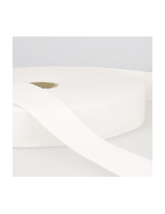 Väskband Bomull 30mm Vit 1