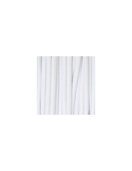Anoraksnodd Elastisk 3mm Vit 0010