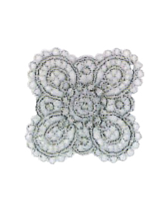 Tygmärke Flower Design...