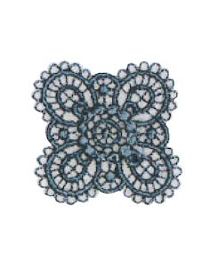 Tygmärke Flower Design...