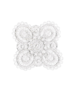 Tygmärke Flower Design...