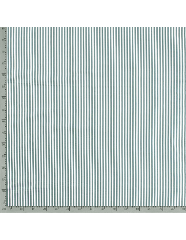 Bomullspoplin Printed Stripes 122