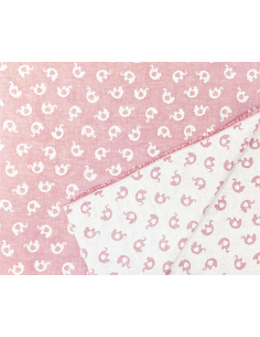 Jacquard Elephant Rosa