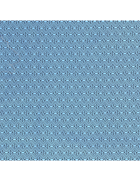 Bomullspoplin Mille Fleur Geometric 3