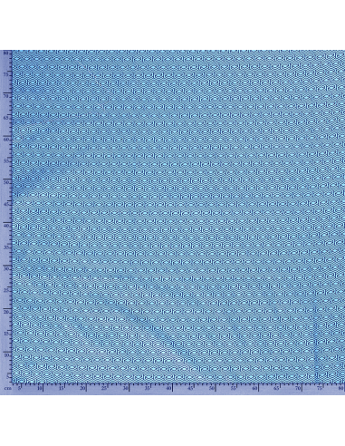 Bomullspoplin Mille Fleur Geometric 3