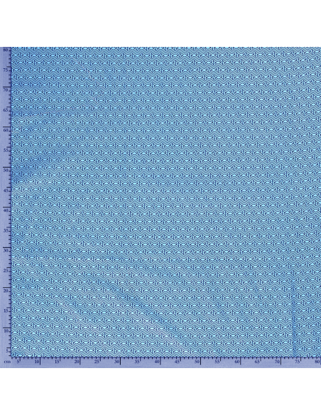 Bomullspoplin Mille Fleur Geometric 3