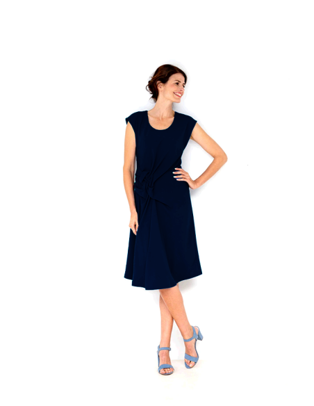 Crepe Enfärgad 2773 Navy 8