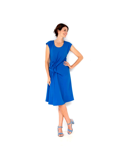 Crepe Enfärgad 2773 Koboltblå 5