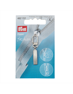 Prym Blixtlåsdekor Slim Silver