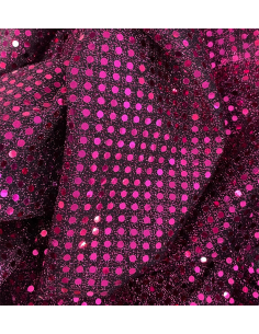 Små Paljetter Svart/Cerise