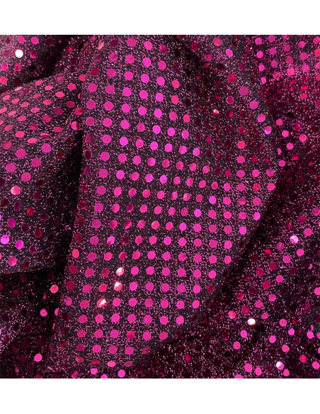 Små Paljetter Svart/Cerise