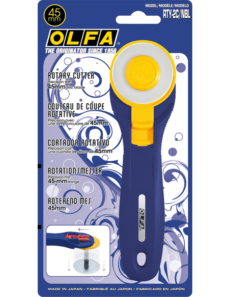 OLFA Rullkniv 45mm Mörkblå