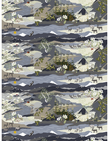 Gardintyg Fjällvandring Marinblå