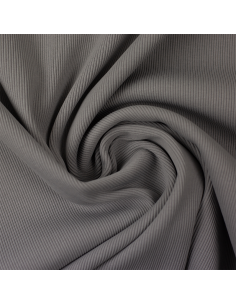 Ribbad Muddväv Tessa Grå 183