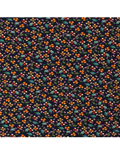 Bomullsjersey 16363 Mörkblå