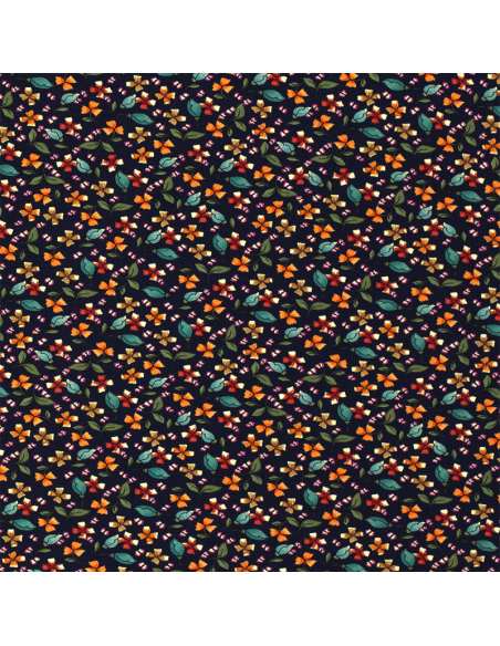 Bomullsjersey 16363 Mörkblå