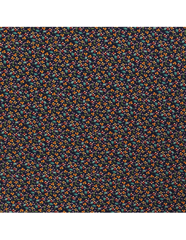 Bomullsjersey 16363 Mörkblå