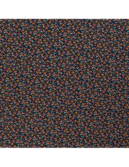 Bomullsjersey 16363 Mörkblå