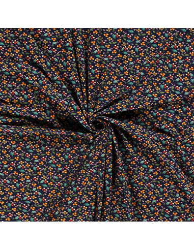 Bomullsjersey 16363 Mörkblå