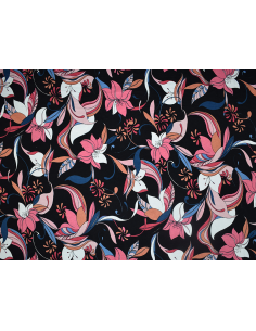 Viskosjersey Flowers