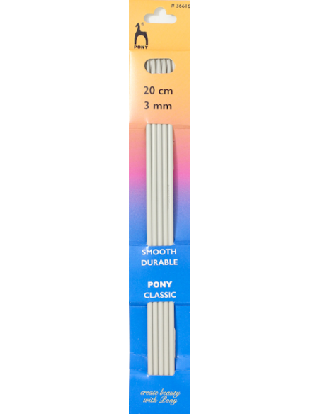 Pony Strumpstickor 3mm