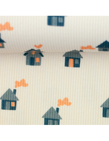 Ribbad Bomullsjersey Cabins 881750