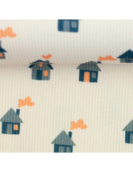 Ribbad Bomullsjersey Cabins 881750