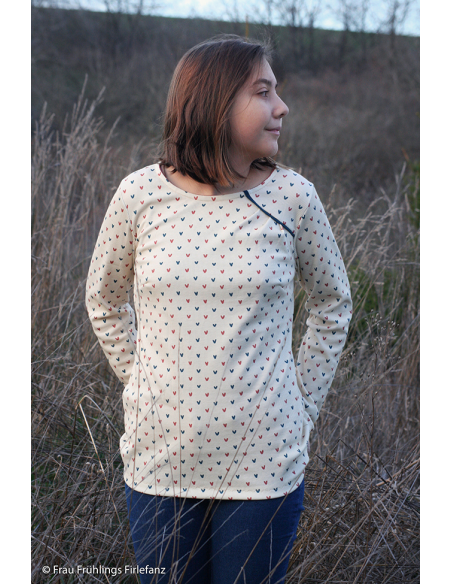 Ribbad Bomullsjersey Knitty 174750