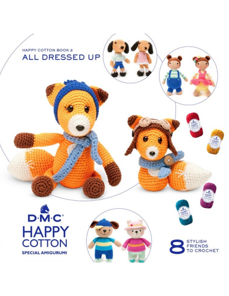 DMC Mönsterbok Amigurumi Happy Cotton "All Dressed Up"