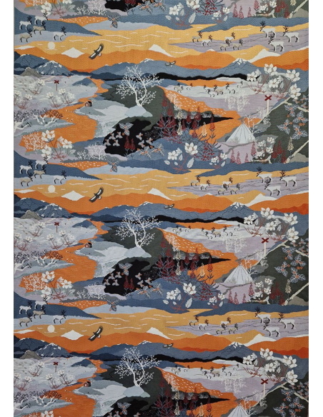 Fjällvandring Jacquard Orange