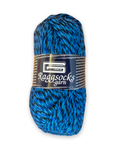 Raggsocksgarn Svart/Blå 190