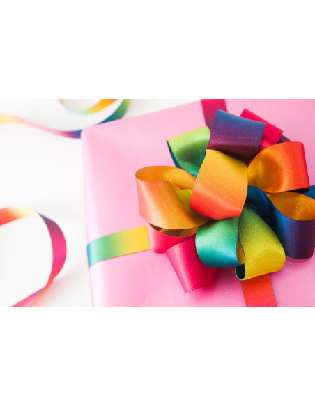 Satinband Rainbow 10mm