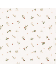 Bomullsjersey Flowers & Hearts