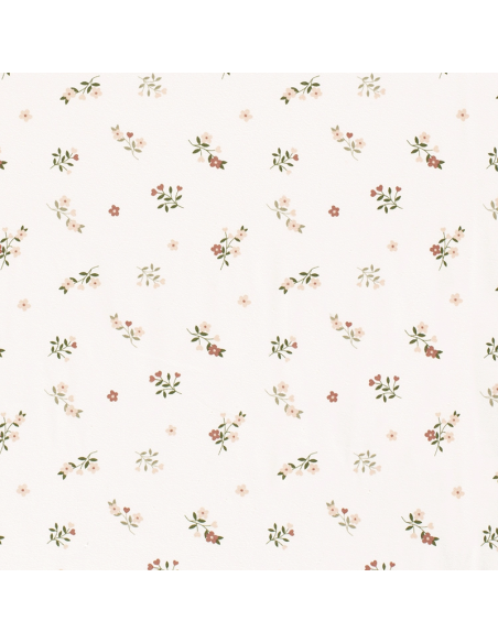 Bomullsjersey Flowers & Hearts