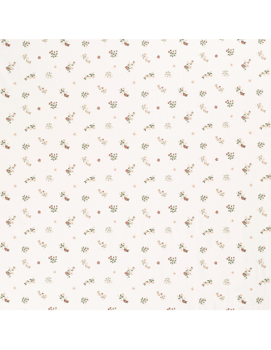 Bomullsjersey Flowers & Hearts